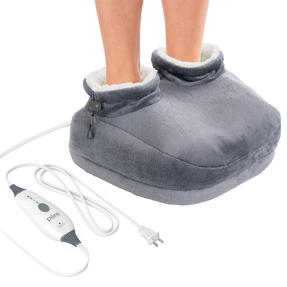 PureRelief Deluxe Electric Foot Warmer · Gray