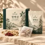 생맥산 · 약재 키트 · AI 생성 포장 시안