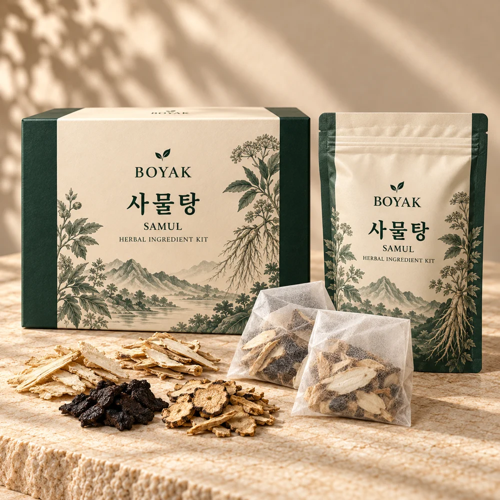 Samul-tang · Herb kit