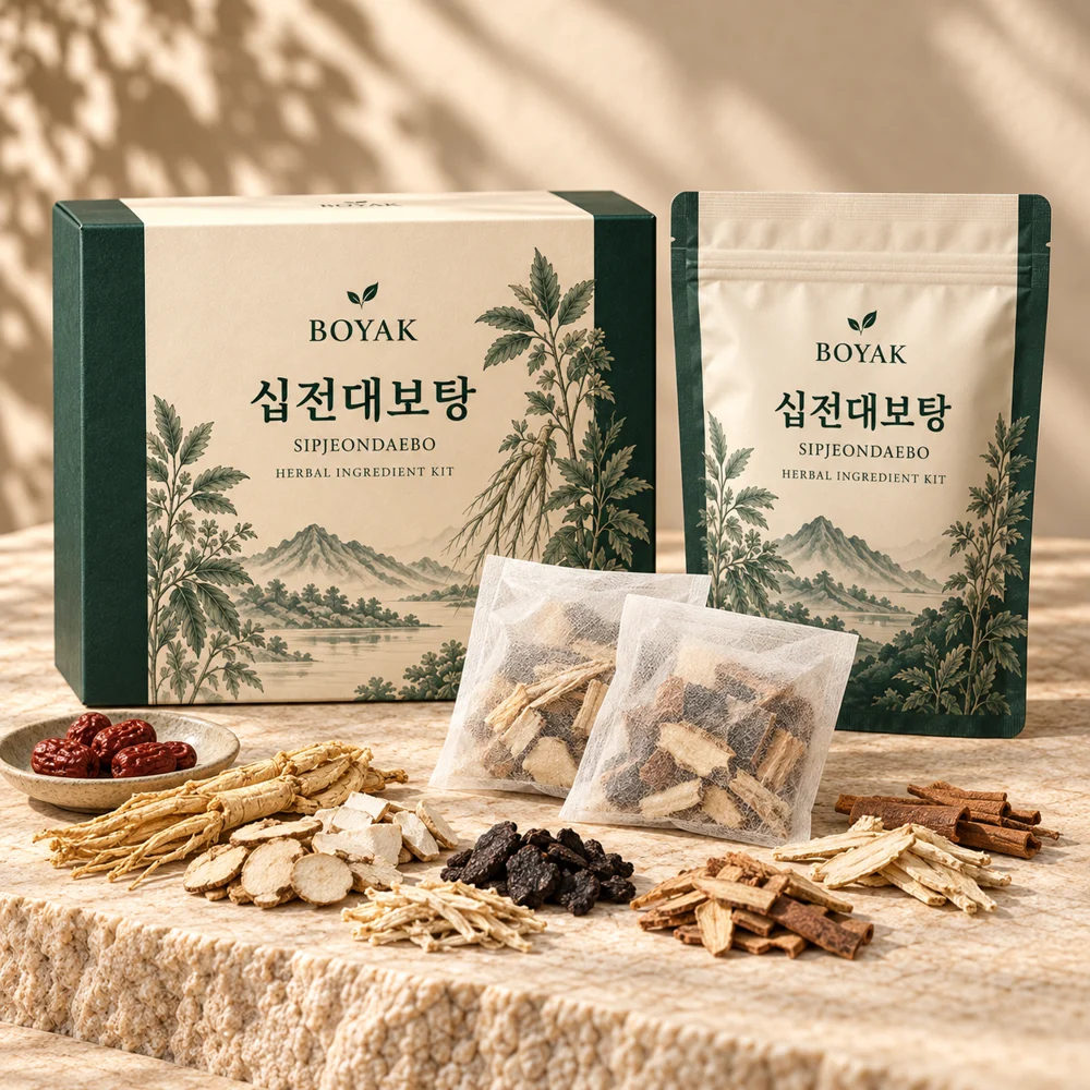 Sipjeondaebo-tang · Herb kit