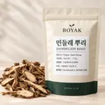 민들레 뿌리 / Dandelion Root BOYAK pouch and actual sold ingredient packaging example