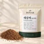 새삼씨 (토사자) / Cuscuta Seed BOYAK pouch and actual sold ingredient packaging example