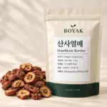 산사열매 / Hawthorn Berries BOYAK pouch and actual sold ingredient packaging example