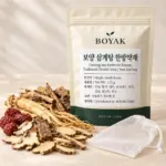 보양 삼계탕 한방약재 / Ginseng and Herbs for Korean Traditional Chicken Soup / Sam GyeTang BOYAK pouch packaging example