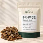 후박나무 껍질 / Magnolia Bark BOYAK pouch and actual sold ingredient packaging example
