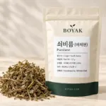 쇠비름 (마치현) / Purslane BOYAK pouch and actual sold ingredient packaging example