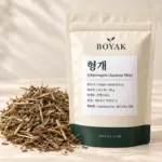 형개 / Schizonepeta (Japanese Mint) BOYAK pouch and actual sold ingredient packaging example
