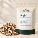 목단피 / Peony (Paeonia lactiflora) Root BOYAK pouch and actual sold ingredient packaging example