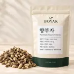 향부자 / Nut Grass (Cyperus Rotundus) BOYAK pouch and actual sold ingredient packaging example