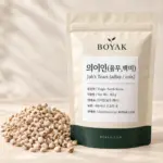 의이인(율무,백미) / Job's Tears (adlay / coix) BOYAK pouch and actual sold ingredient packaging example