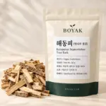 해동피 (엄나무 껍질) / Kalopanax Septemlobus Tree Bark BOYAK pouch and actual sold ingredient packaging example