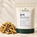 황백 / Phellodendron Amurense Bark BOYAK pouch and actual sold ingredient packaging example