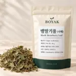 뱀딸기풀 (사매) / Mock Strawberry Leaf BOYAK pouch and actual sold ingredient packaging example