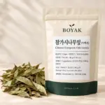 참가시나무잎 (이백저) / Chinese Evergreen Oak Leaves BOYAK pouch and actual sold ingredient packaging example