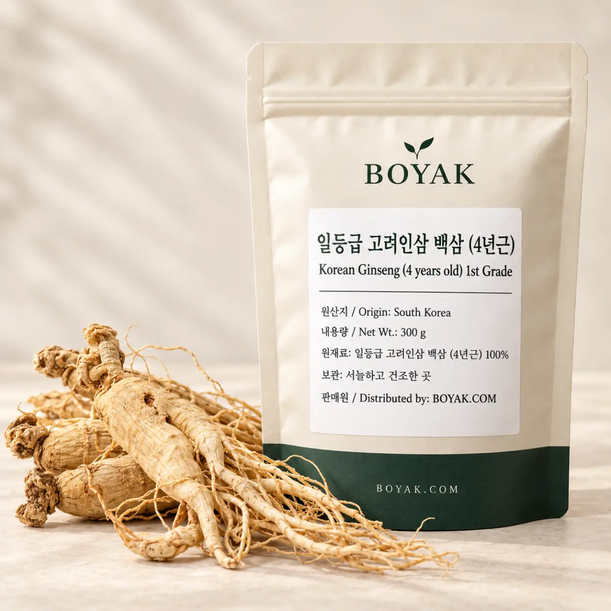 일등급 고려인삼 백삼 (4년근)
