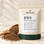 결명자 / Roasted Cassia Seeds BOYAK pouch and actual sold ingredient packaging example