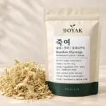 죽여 / 솜대 / 죽피 / 참대나무속 / Bamboo Shavings / Bambusae Caulis In Taeniam BOYAK pouch packaging example