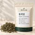돌외잎 / Jiagulan / Gynostemma BOYAK pouch and actual sold ingredient packaging example