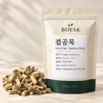 접골목 / Dwarf Elder / Sambucus Ebulus BOYAK pouch and actual sold ingredient packaging example