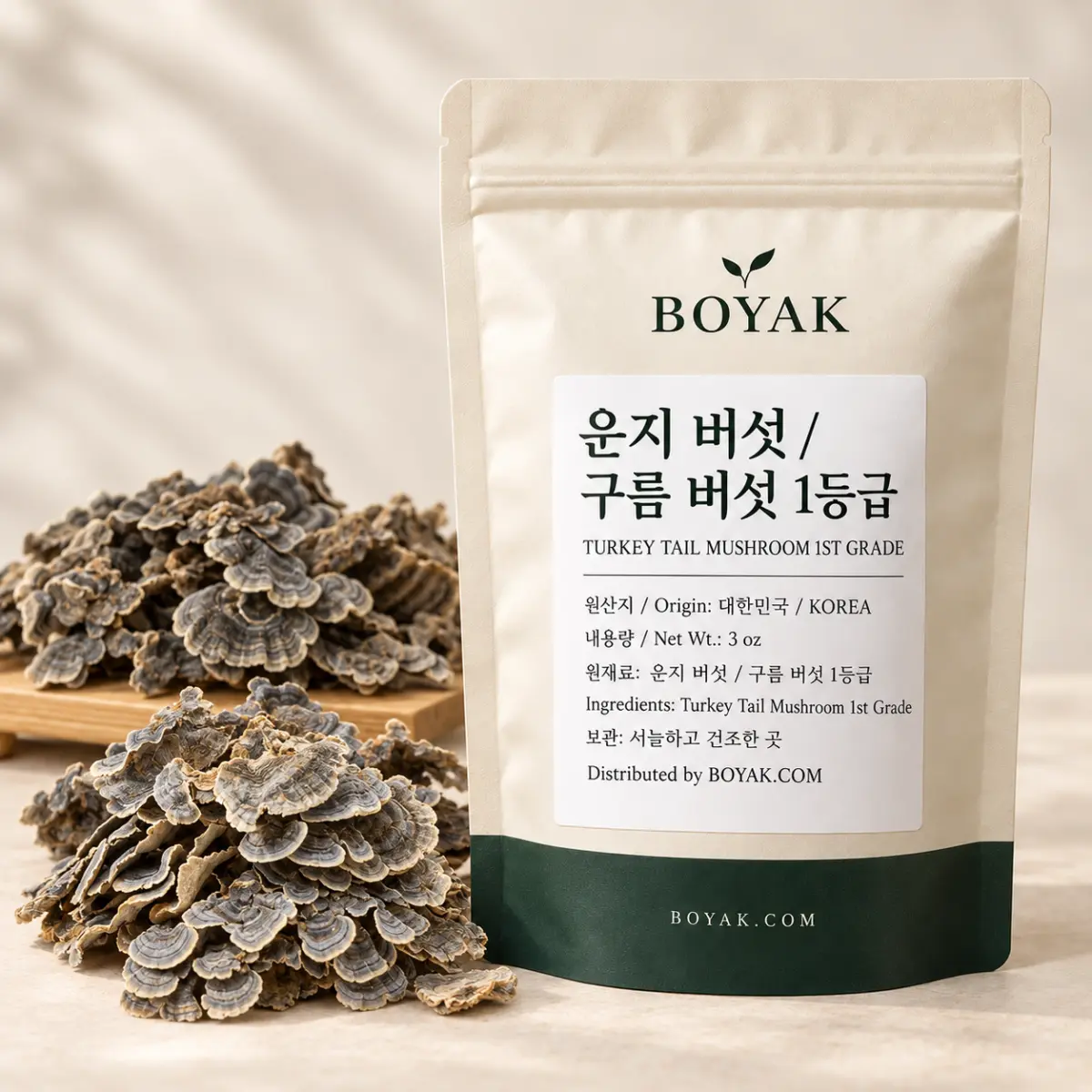 운지 버섯 / 구름 버섯 1등급 / Turkey Tail Mushroom 1st Grade