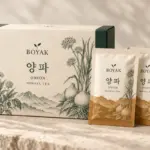 BOYAK 양파즙 / Onion Juice – approved packaging design visualization