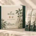 BOYAK 홍삼 스틱 / Red Ginseng Sticks – approved packaging design visualization