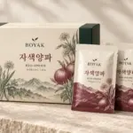 BOYAK 자색 양파즙 / Red Onion Juice – approved packaging design visualization