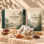 가미귀비탕 · 약재 키트 · AI 생성 포장 시안