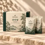 귀비탕 · 달인 탕약 · AI 생성 포장 시안