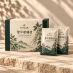 향사평위산 · 달인 탕약 · AI 생성 포장 시안